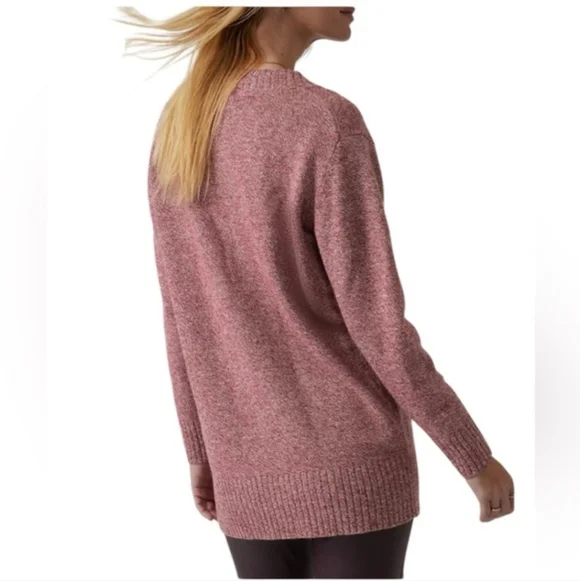 Athleta Mulberry Wool Cashmere Tunic Sweater. Size M - Picture 2 of 9
